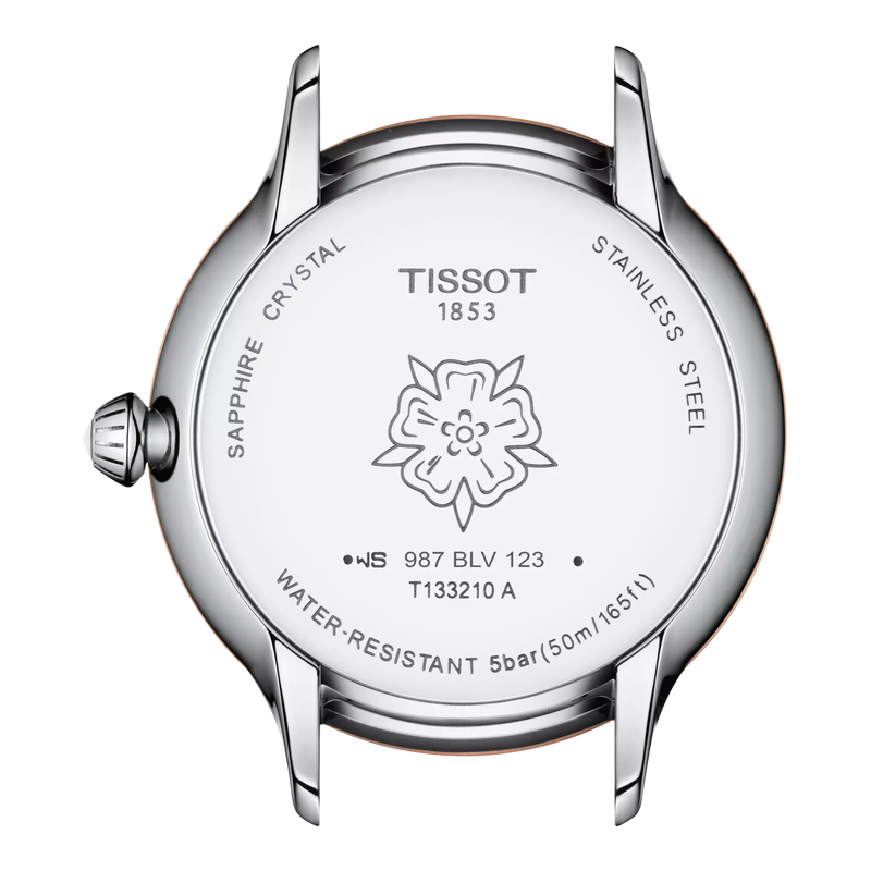Back view of the watch case Tissot Odaci-T