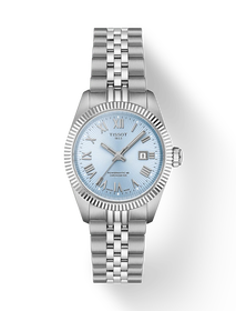 Front view of the watch Tissot Ballade 30mm with shadow