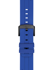 Zoom on Tissot Official Blue Silicone Strap Lugs 22mm