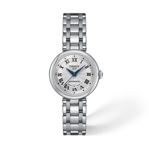 Vorderansicht der Uhr Tissot Bellissima 29mm mit Schatten