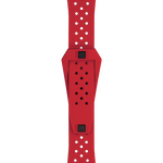 Zoom on Tissot Official Red Sideral Rubber Strap