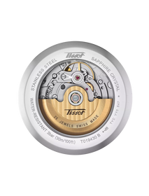มุมมองด้านหลังของตัวเรือนนาฬิกา Tissot Heritage Visodate Automatic