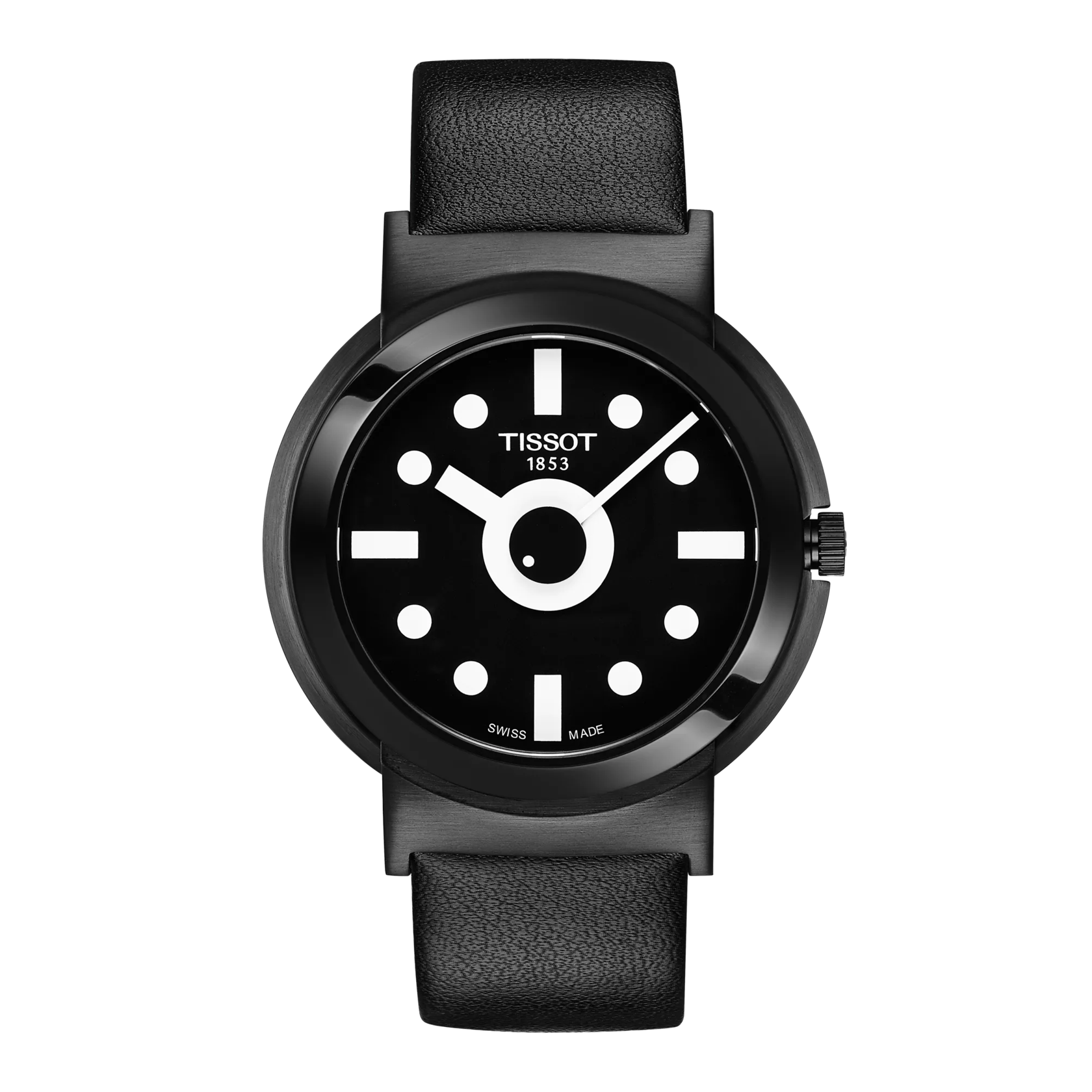 Front view of the watch Tissot Heritage Memphis Gent