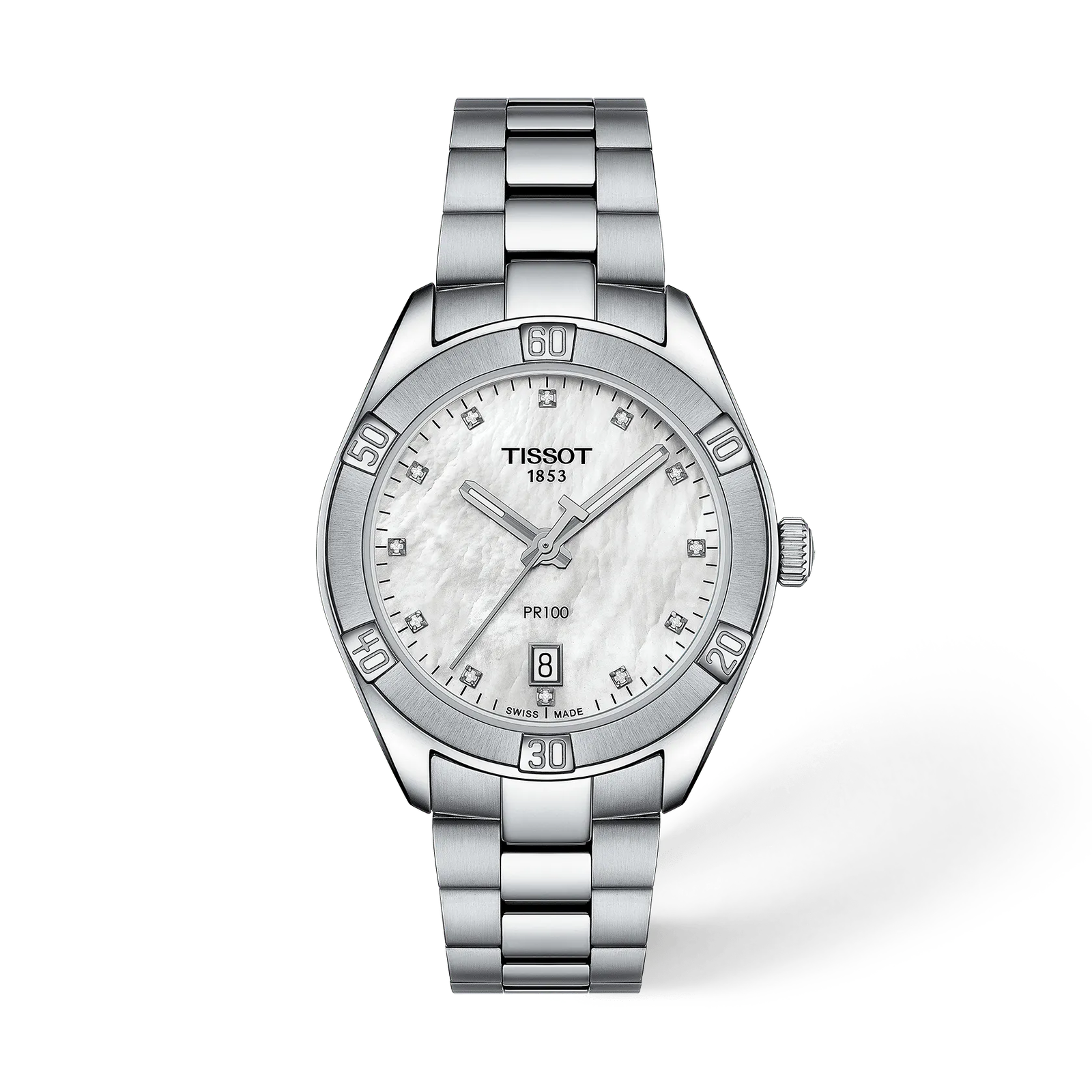 Tissot PR 100 Sport Chic — White mother-of-pearl