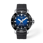 Front view of the watch Tissot Seastar 1000 43mm with shadow