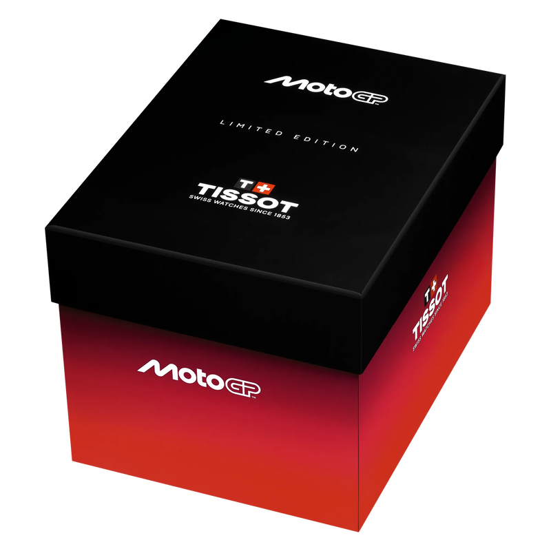 Presentation box of the watch Tissot T-Race MotoGP 2026 45mm