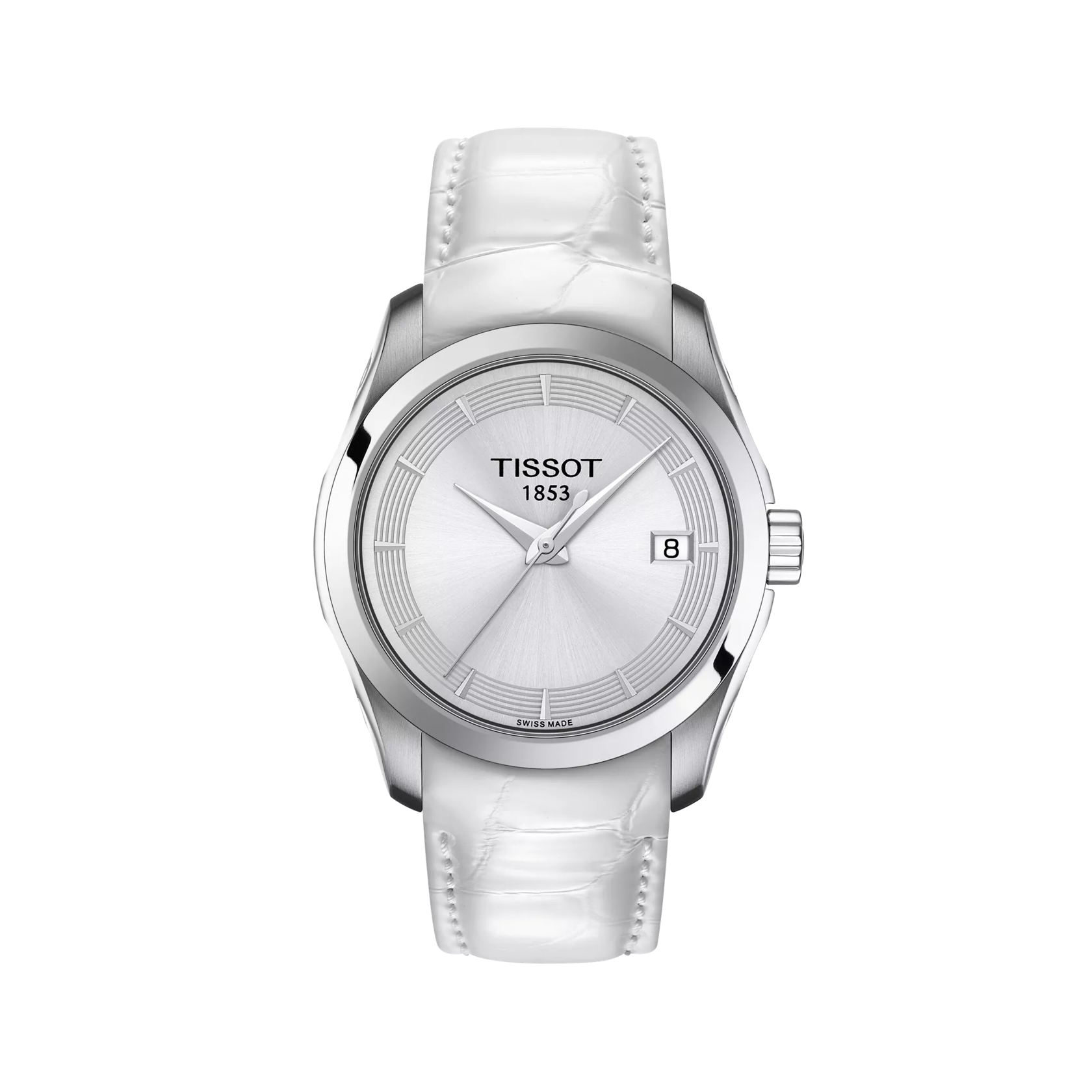 Front view of the watch Tissot Couturier Lady