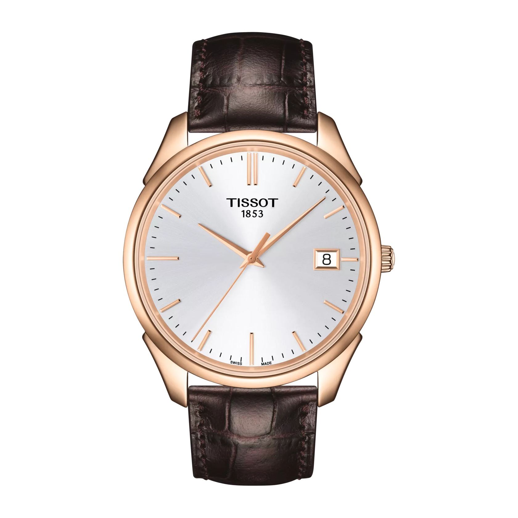 Front view of the watch Tissot Vintage Quartz NBA Special Edition 18K Gold