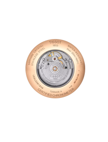 Back view of the watch case Tissot Chemin des Tourelles Powermatic 80 COSC 42mm