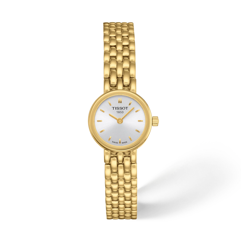 Vorderansicht der Uhr Tissot Lovely 19.5mm mit Schatten