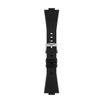 Vorderansicht von ORIGINAL TISSOT KAUTSCHUKARMBAND SCHWARZ F&Uuml;R PRX-MODELLE MIT 40 MM DURCHMESSER