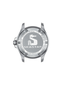 Back view of the watch case Tissot Seastar 1000 36mm