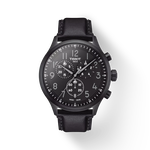 Front view of the watch Tissot Chrono XL Vintage 45mm with shadow