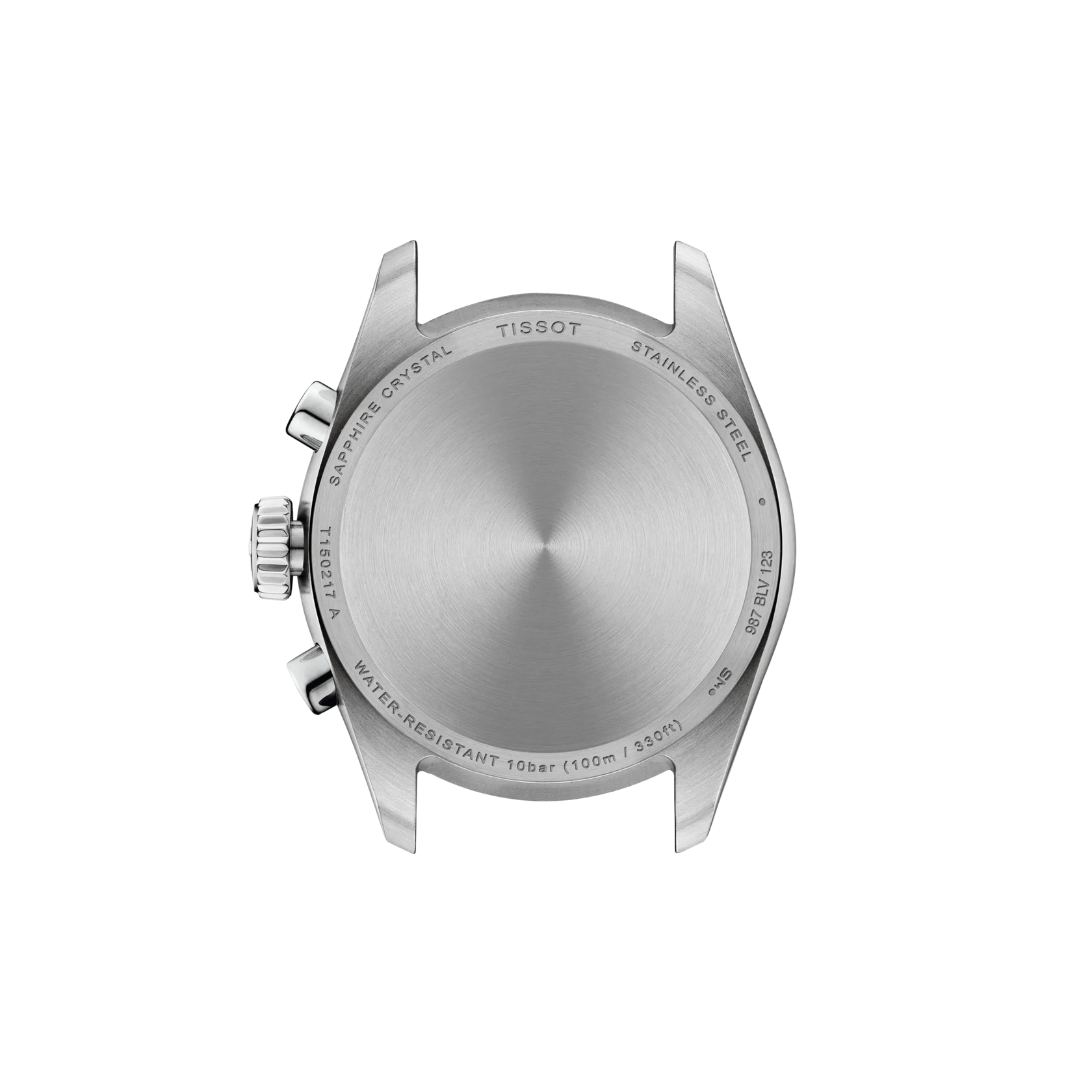 Back view of the watch case Tissot PR 100 36mm