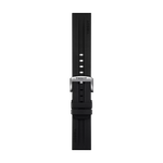 Front view of Tissot Siyah Kau&ccedil;uk Kaış Boynuz Aralığı 22 mm