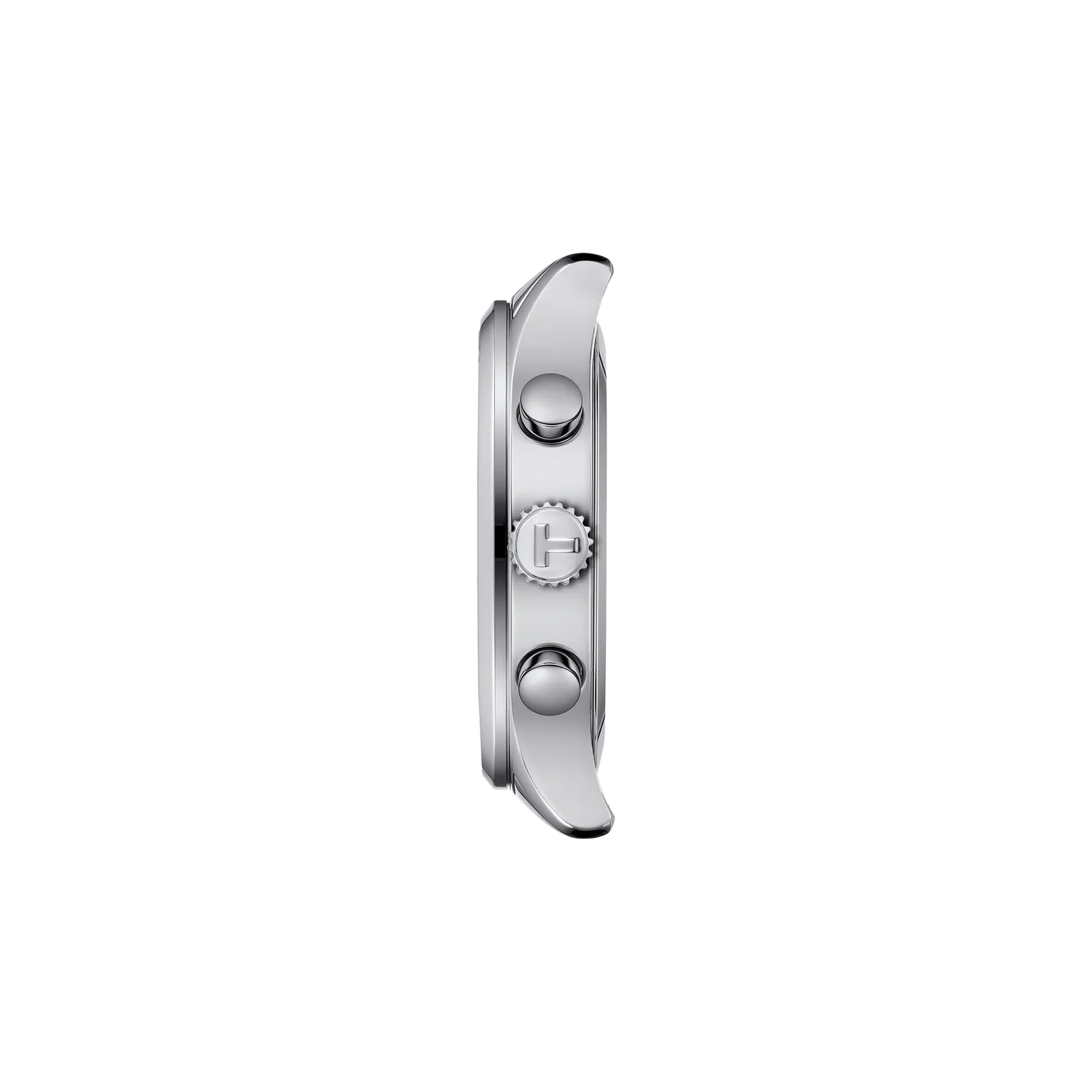 Vue de profil du bo&icirc;tier de la montre Tissot Chrono XL Classic