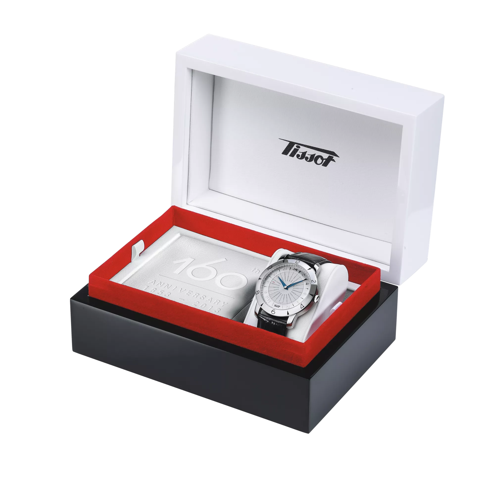 Presentation box of the watch Tissot Heritage Navigator Automatic 160th Anniversary COSC