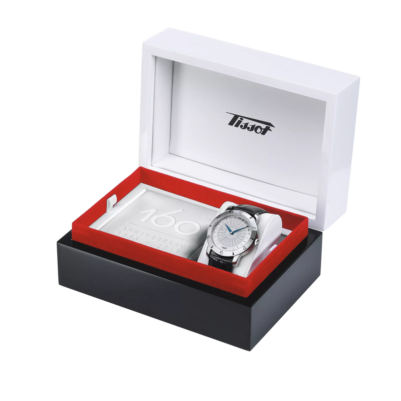 Presentation box of the watch Tissot Heritage Navigator Automatic 160th Anniversary COSC