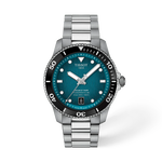 Vista frontal del reloj Tissot Seastar 1000 40mm con sombra