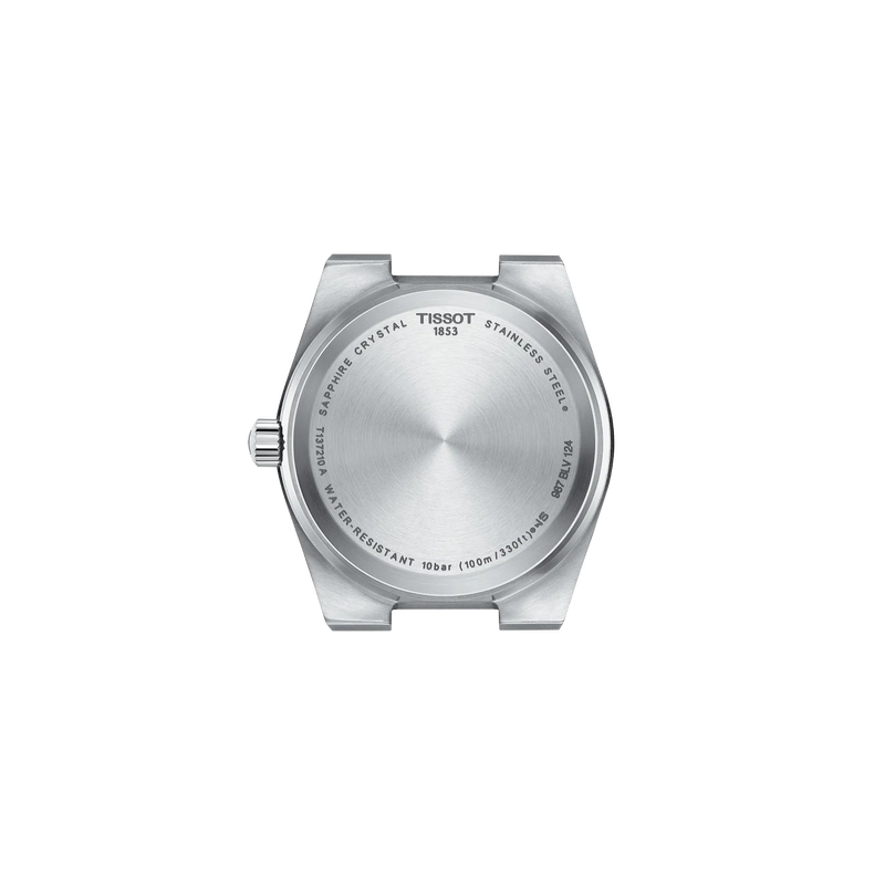 시계 케이스 뒷면 보기 티쏘 PRX 쿼츠 35mm