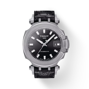 Front view of the watch Tissot T-Race Swissmatic with shadow
