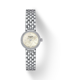 Front view of the watch Tissot Lovely Round 19.5mm with shadow