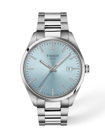 Front view of the watch Tissot PR 100 40mm with shadow