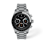 Front view of the watch Tissot PR516 41mm with shadow