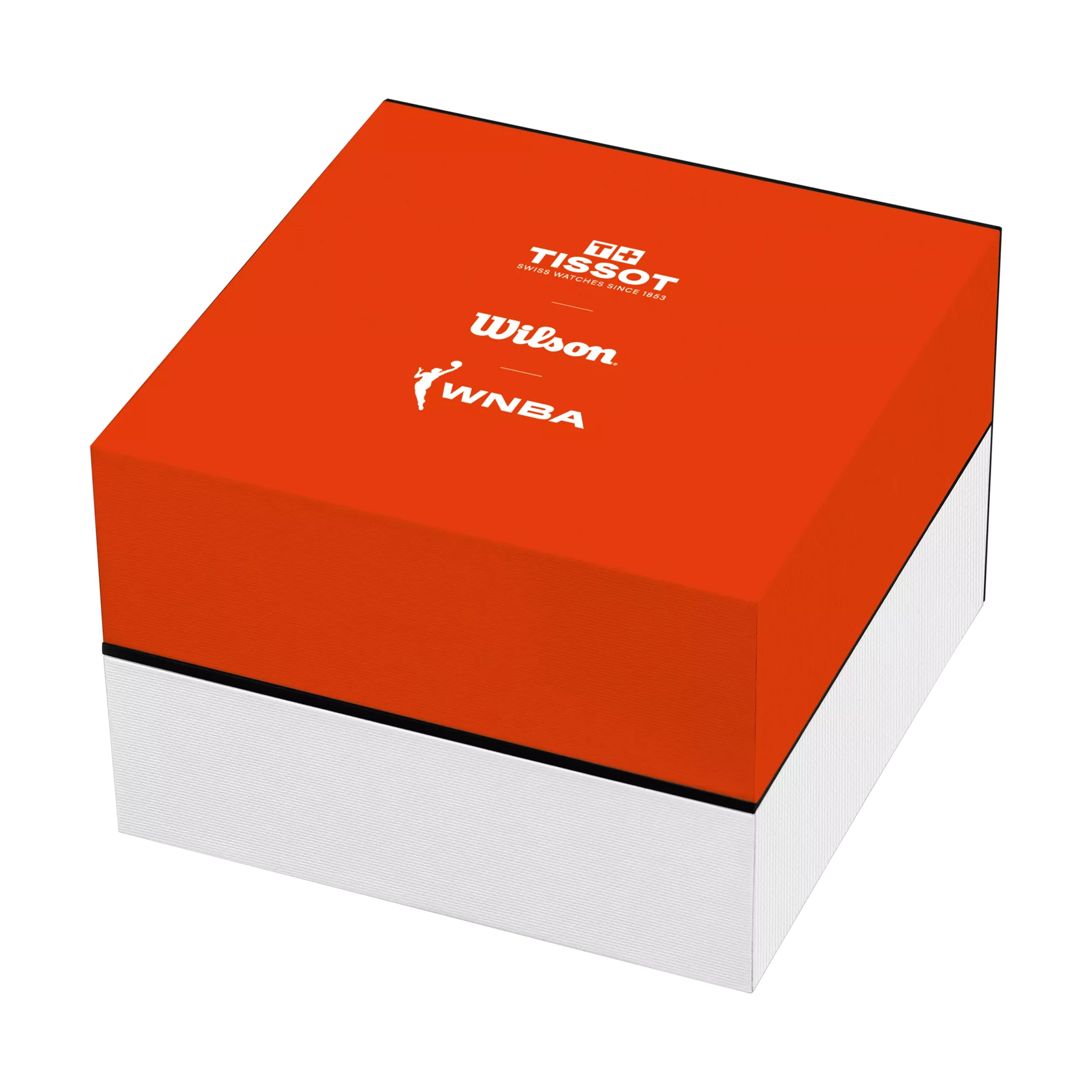 Front view of the watch Tissot Seastar Wilson WNBA 40mm with opened