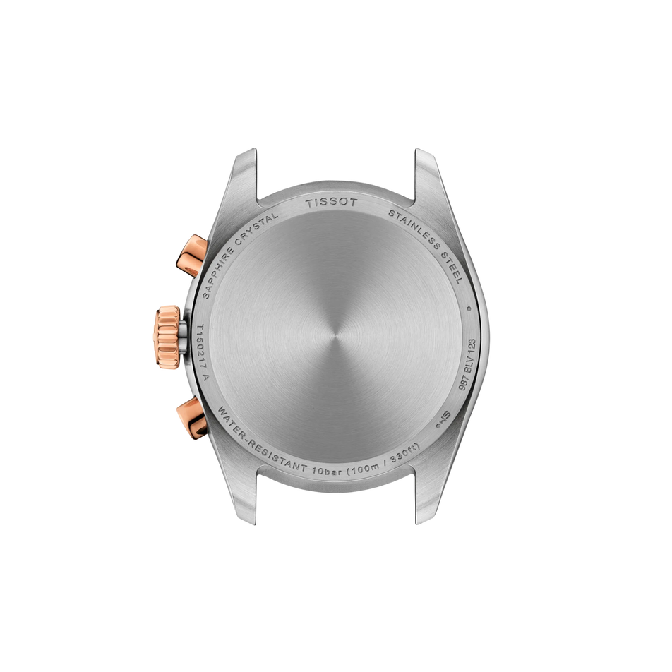 Rückansicht des Gehäuses der Uhr Tissot PR 100 36mm