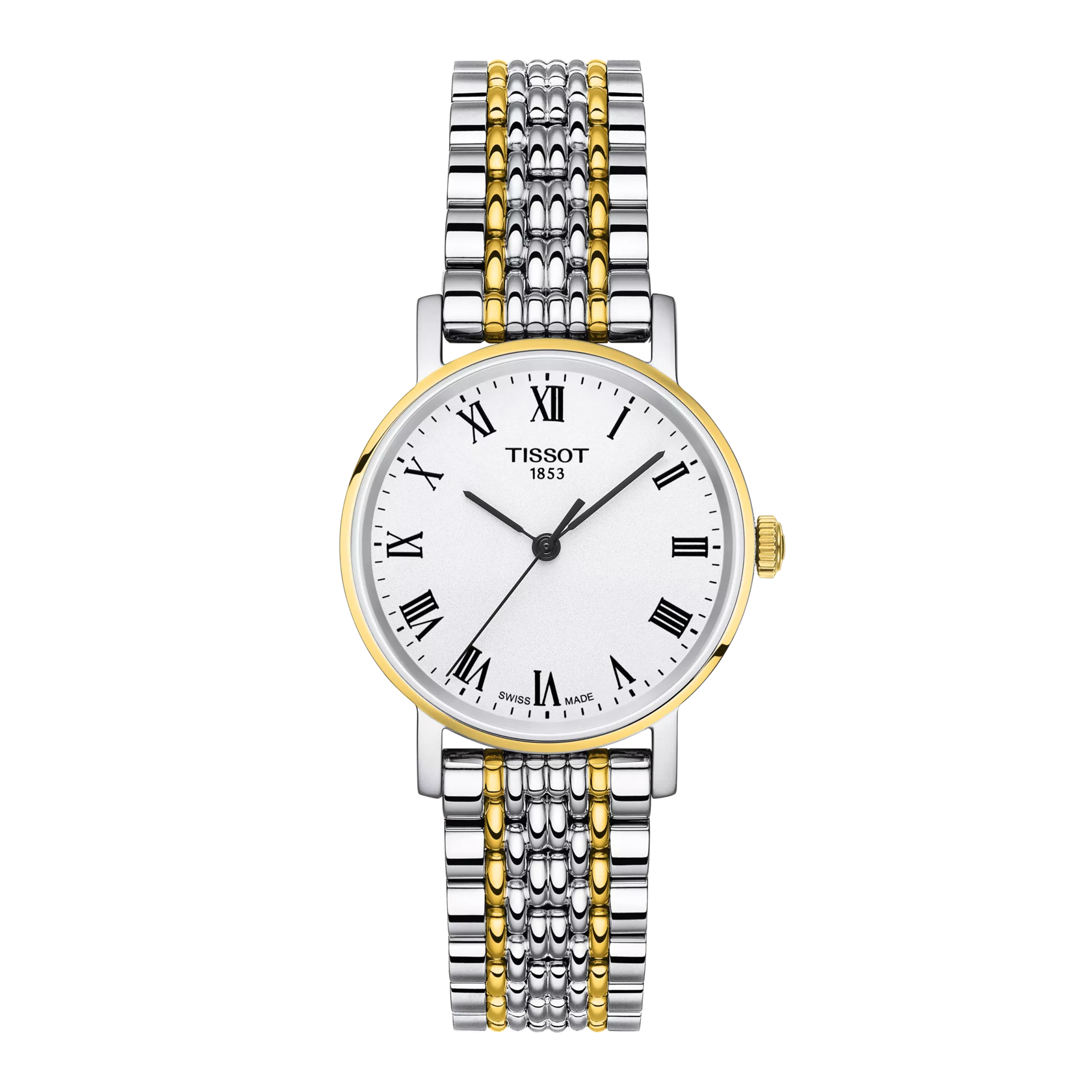 Front view of the watch Tissot Everytime 30mm