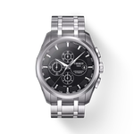 Front view of the watch Tissot Couturier Automatic Chronograph with shadow