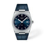 Front view of the watch Tissot PRX 40mm with shadow