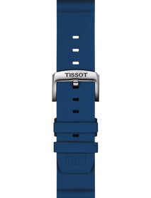 Zoom on Tissot Official Blue Silicone Strap Lugs 22 mm
