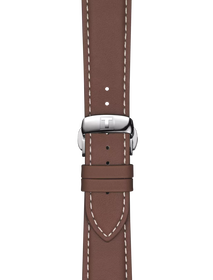 ซูมเข้า Tissot Official Brown Leather Strap Lugs 21 mm