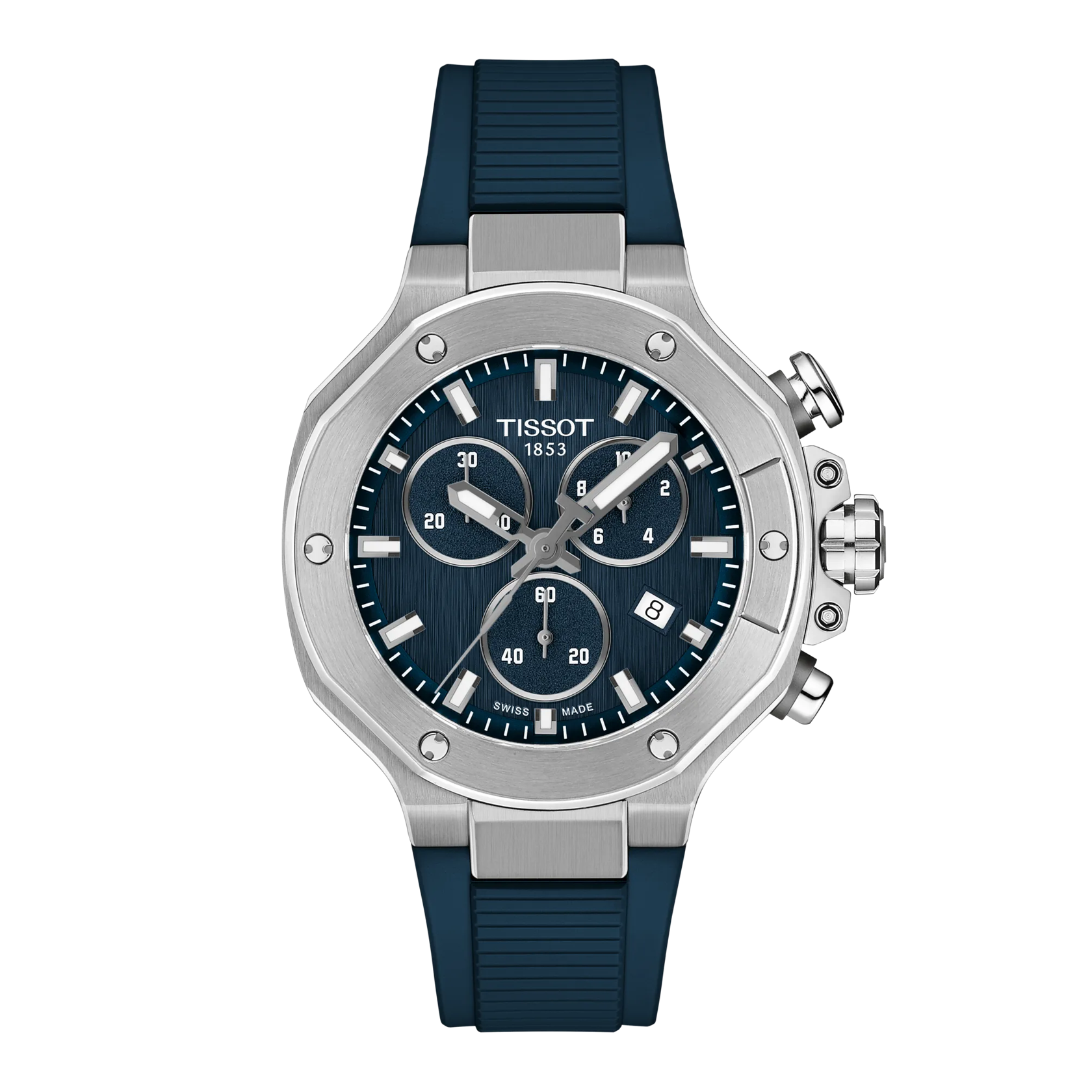 Vista frontal del reloj Tissot T-Race 38mm