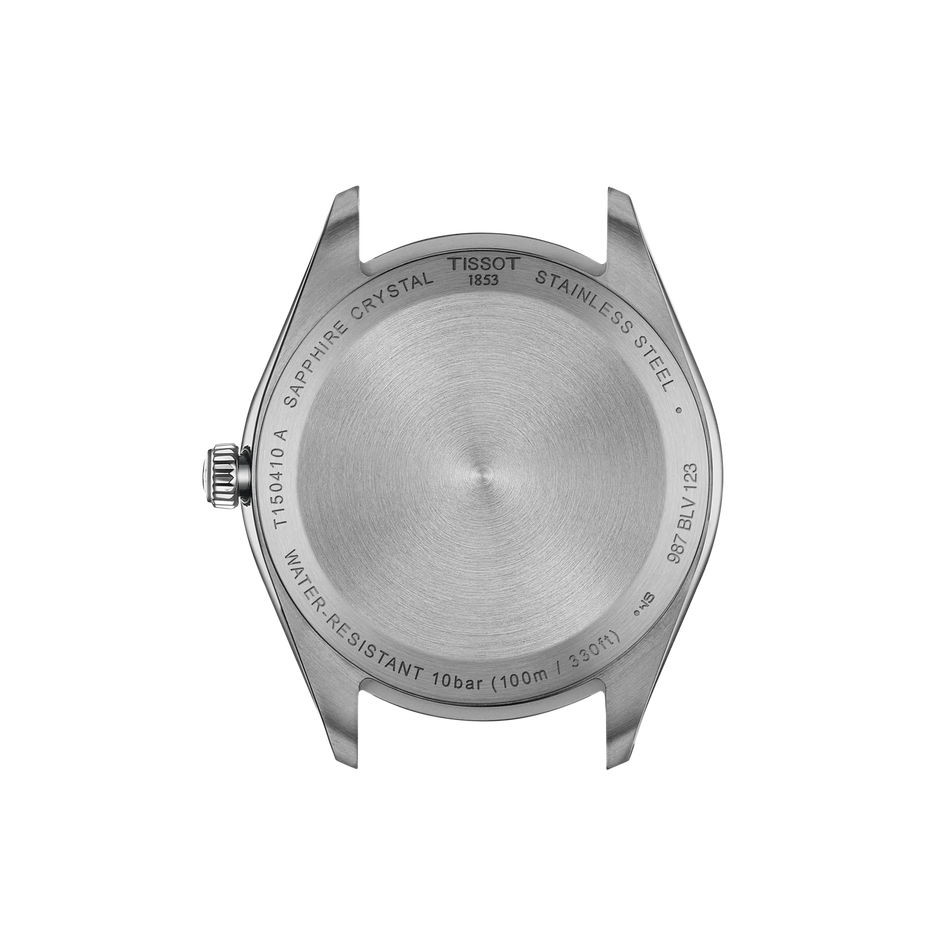 Rückansicht des Gehäuses der Uhr Tissot PR 100 40mm