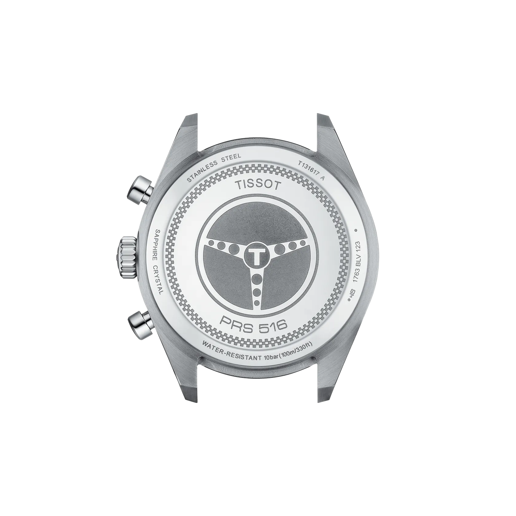 시계 케이스 뒷면 보기 티쏘 PRS 516 크로노그래프