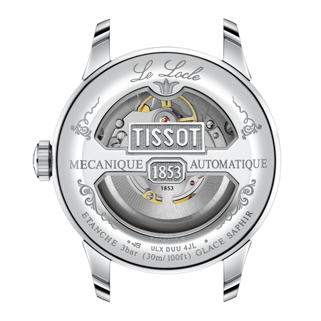 Back view of the watch case Tissot Le Locle 39mm