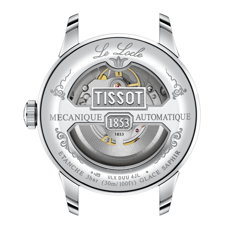 ウォッチケースのバックサイドTISSOT ル・ロックル 40mm