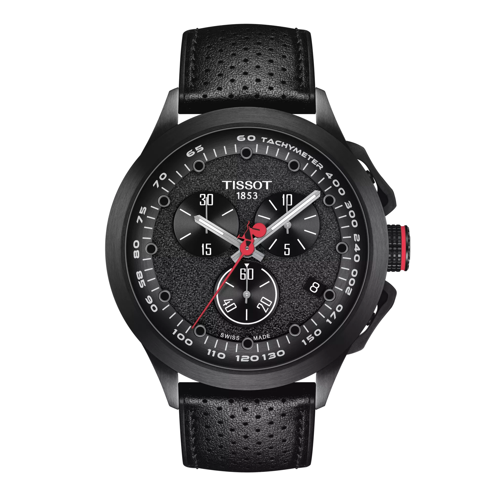 Front view of the watch Tissot T-Race Cycling Giro d'Italia  2022 Special Edition