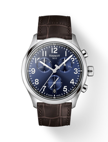 Front view of the watch Tissot Chrono L 42mm with shadow