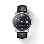 Front view of the watch Tissot Luxury Powermatic 80 with shadow