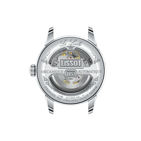 Back view of the watch case Tissot Le Locle 39mm