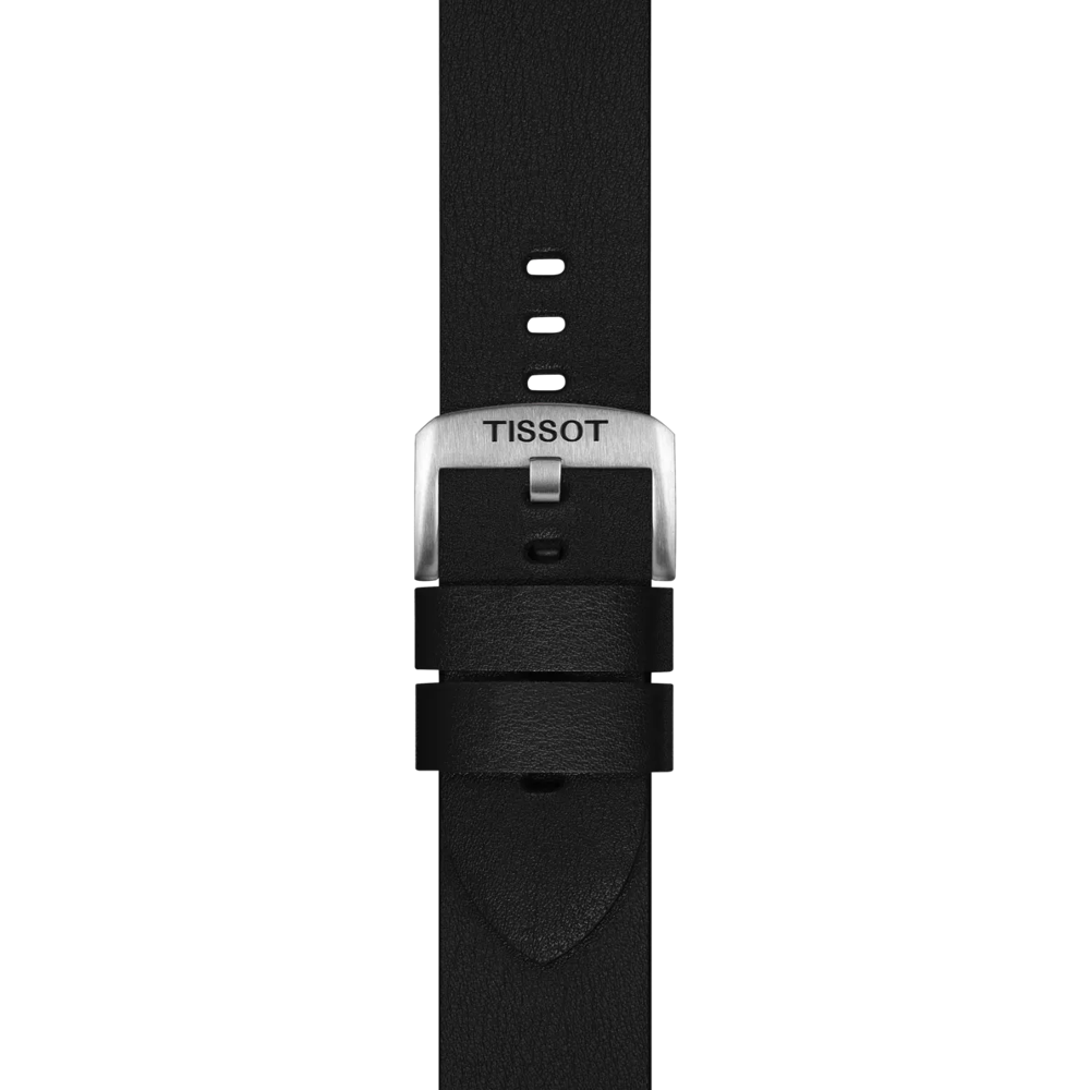 Zoom on Tissot Siyah Sentetik Kayış Boynuz Aralığı 22 mm