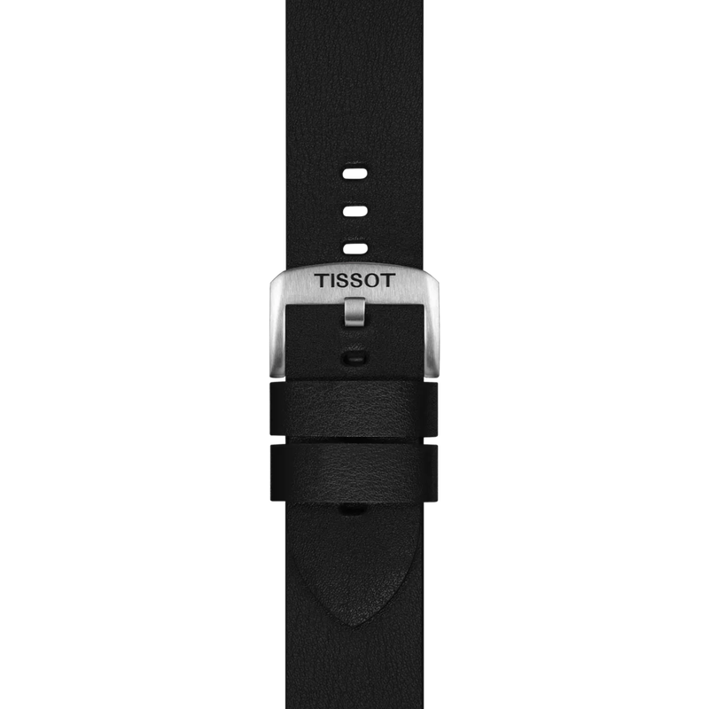 Zoom on Tissot Siyah Sentetik Kayış Boynuz Aralığı 22 mm