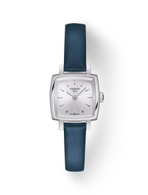 Front view of the watch Tissot Lovely Square with shadow