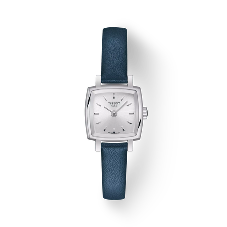 Front view of the watch Tissot Lovely Square with shadow