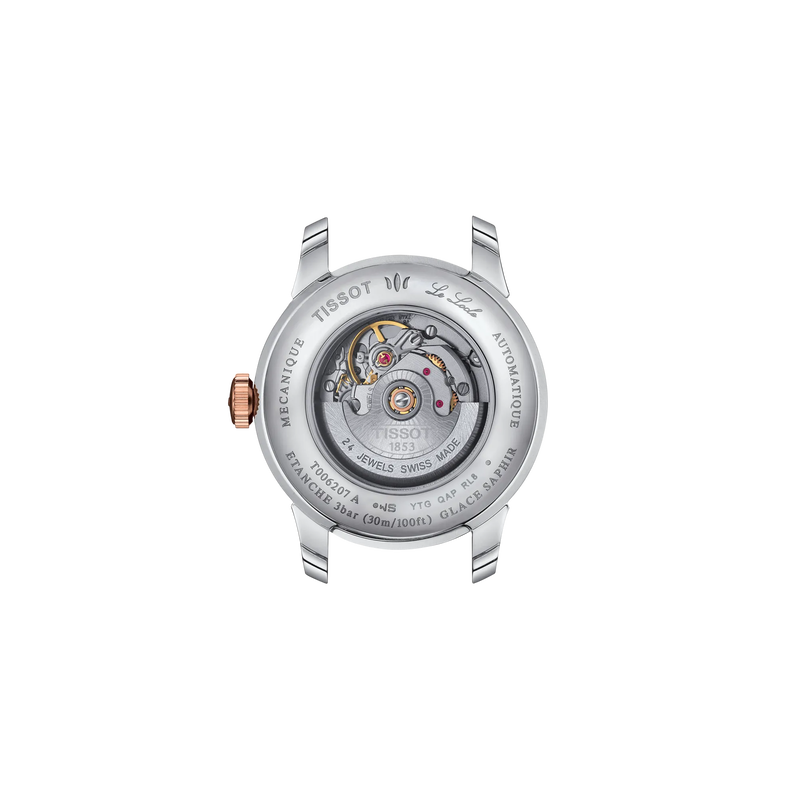 Back view of the watch case Tissot Le Locle 29mm