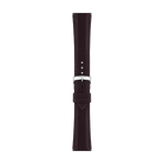 Front view of Tissot Official Brown Fabric Strap Lugs 21 mm